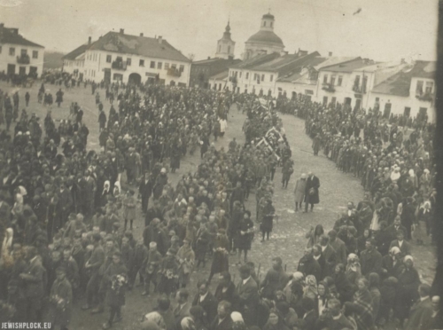The funeral of Jakub Zysman in Klimontów, 1926 